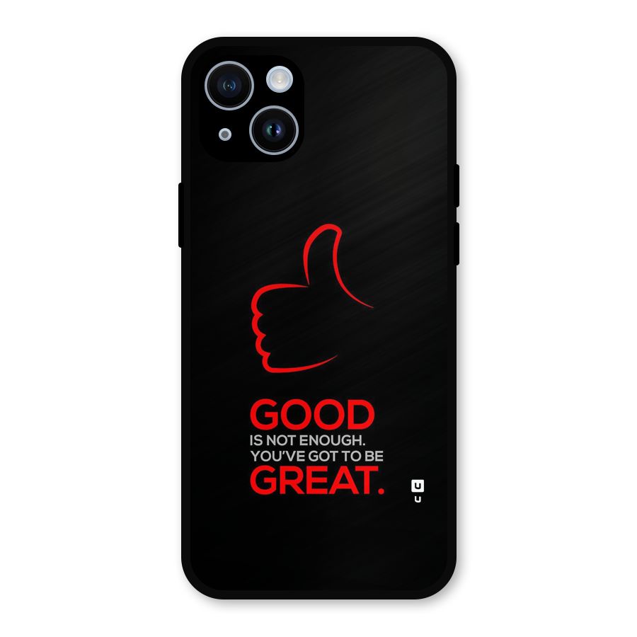 Good Great Metal Back Case for iPhone 14