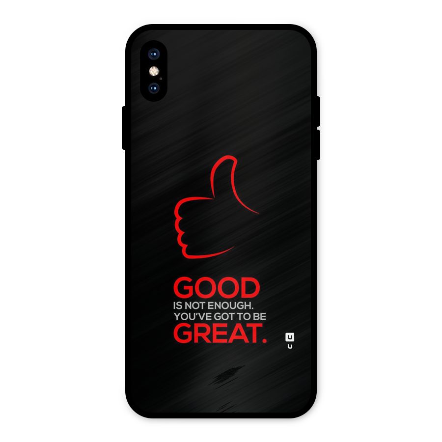 Good Great Metal Back Case for iPhone XS Max