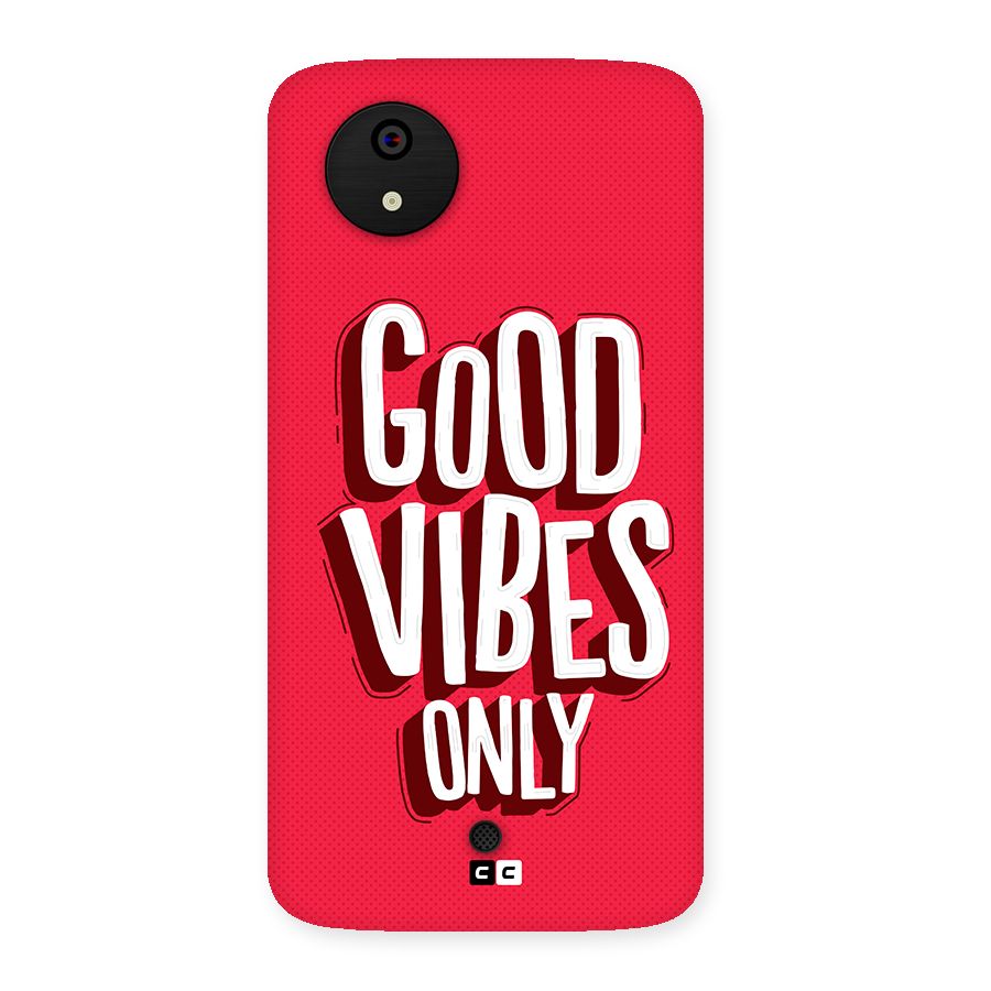 Good Vibes Only Pop Art Back Case for Canvas A1  AQ4501