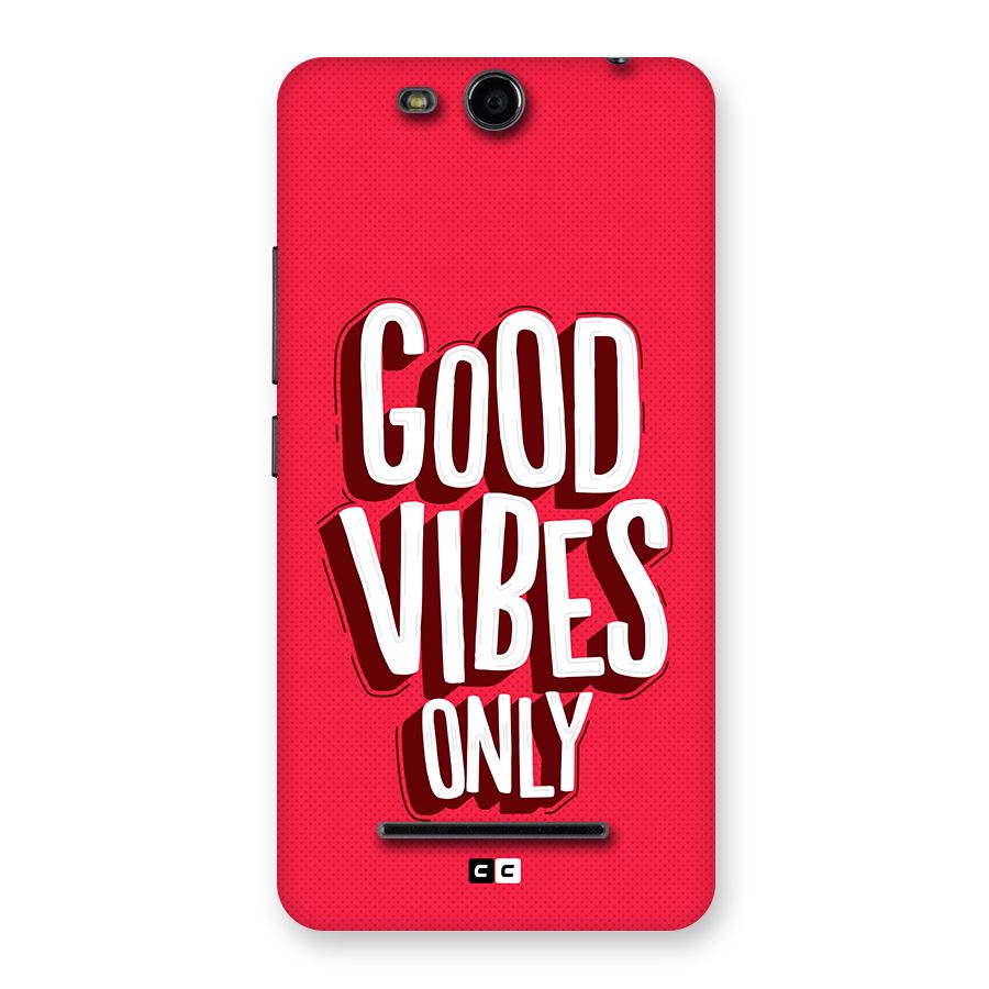 Good Vibes Only Pop Art Back Case for Canvas Juice 3 Q392