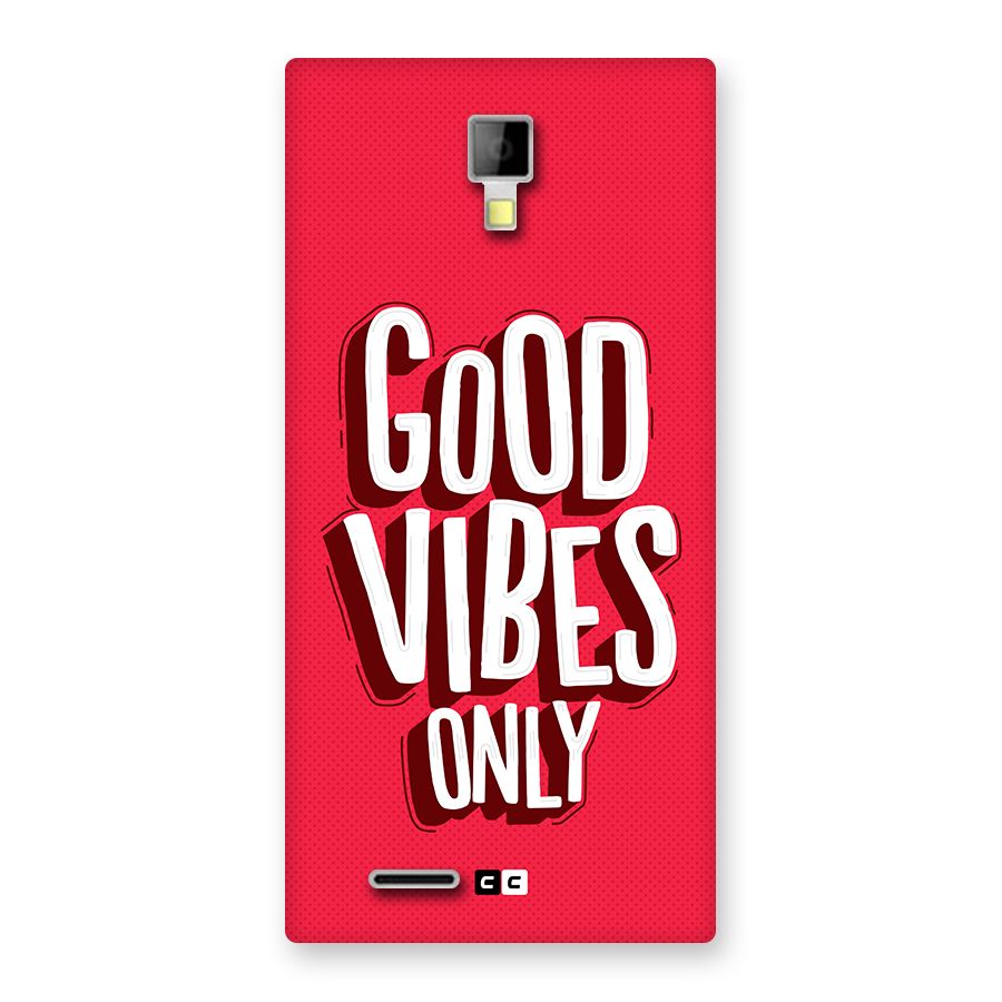Good Vibes Only Pop Art Back Case for Canvas Xpress A99