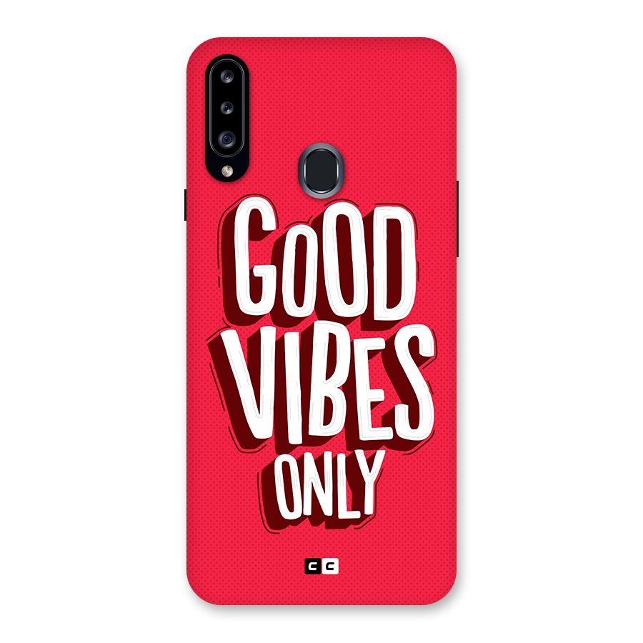 Good Vibes Only Pop Art Back Case for Galaxy A20s