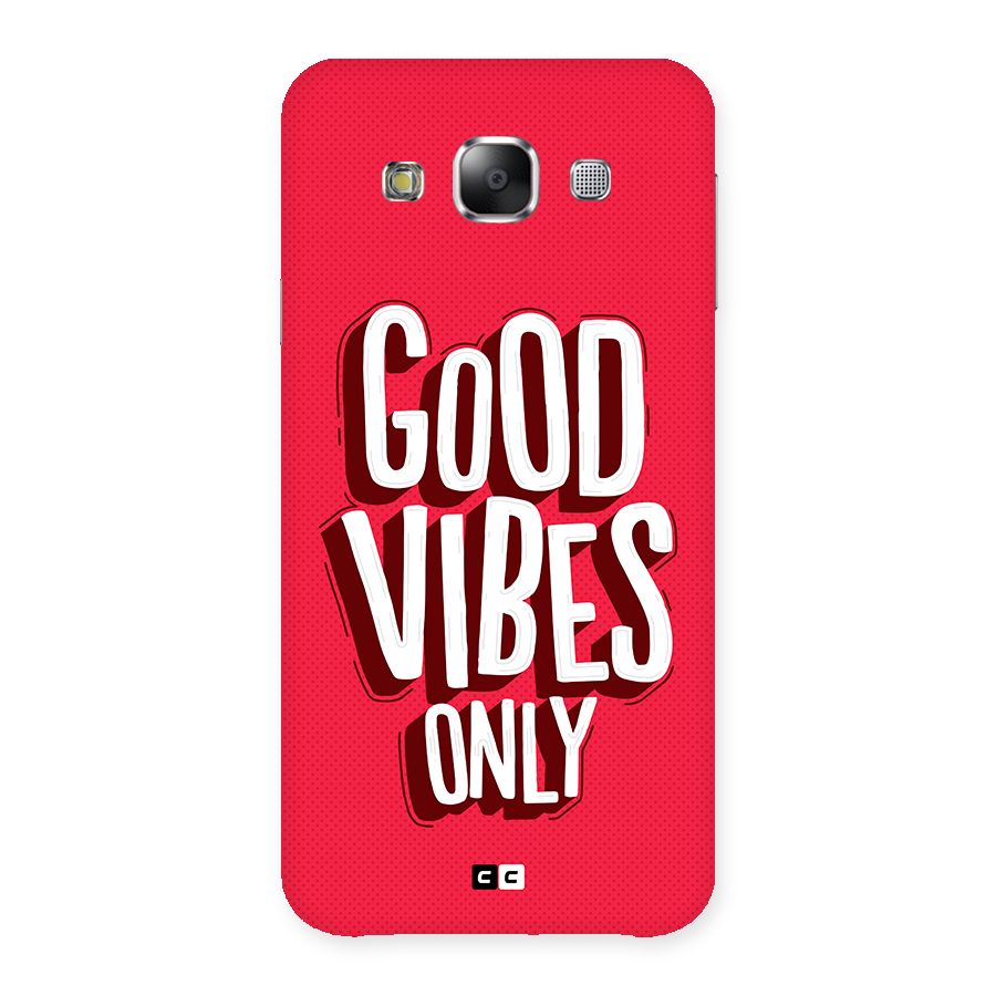 Good Vibes Only Pop Art Back Case for Galaxy E5
