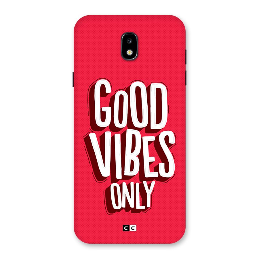 Good Vibes Only Pop Art Back Case for Galaxy J7 Pro