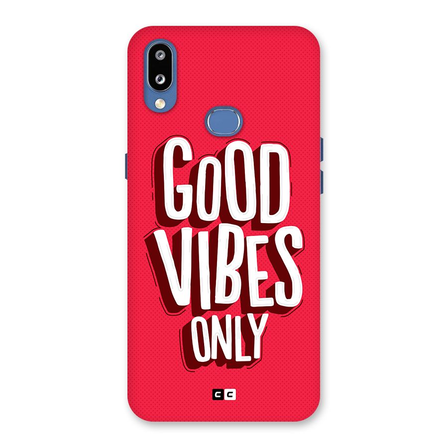 Good Vibes Only Pop Art Back Case for Galaxy M01s