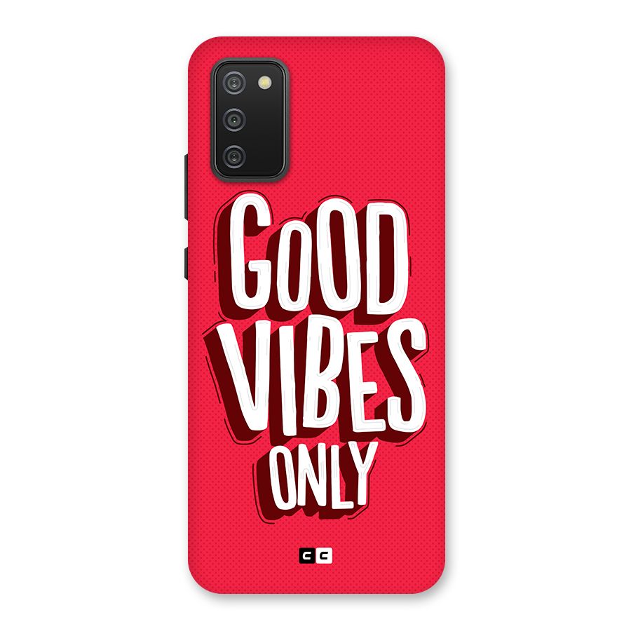 Good Vibes Only Pop Art Back Case for Galaxy M02s