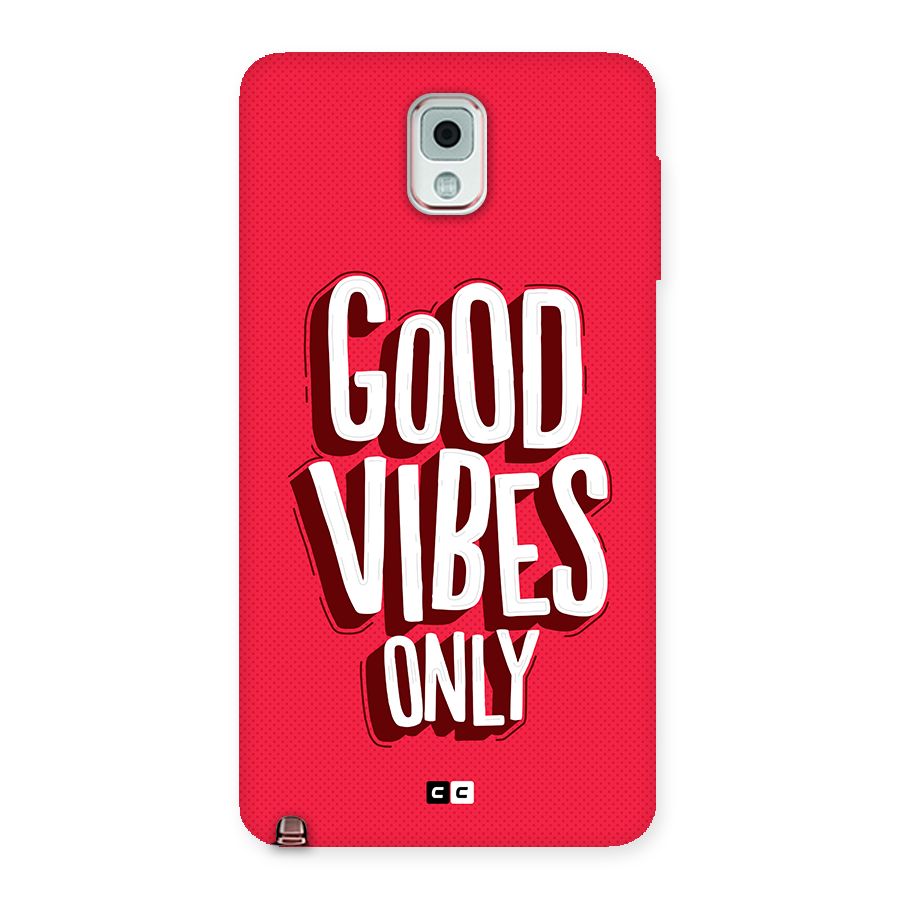 Good Vibes Only Pop Art Back Case for Galaxy Note 3