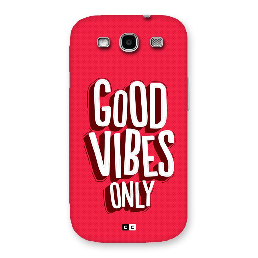 Good Vibes Only Pop Art Back Case for Galaxy S3