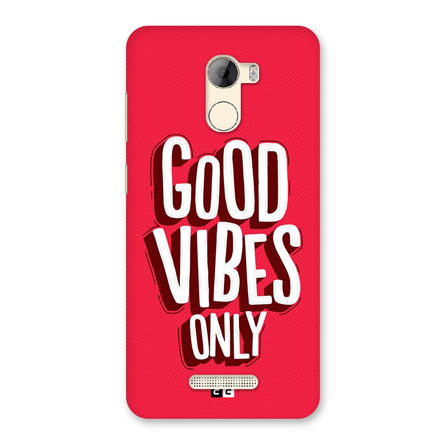 Good Vibes Only Pop Art Back Case for Gionee A1 LIte