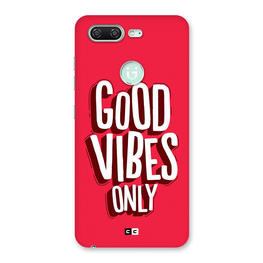 Good Vibes Only Pop Art Back Case for Gionee S10