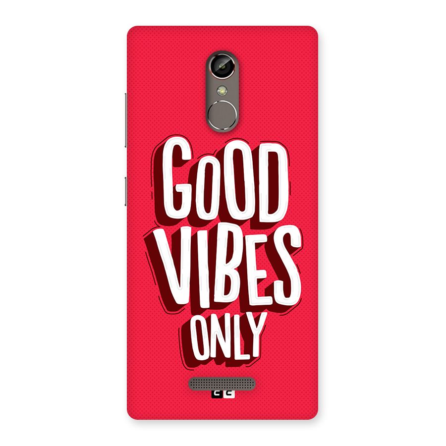 Good Vibes Only Pop Art Back Case for Gionee S6s