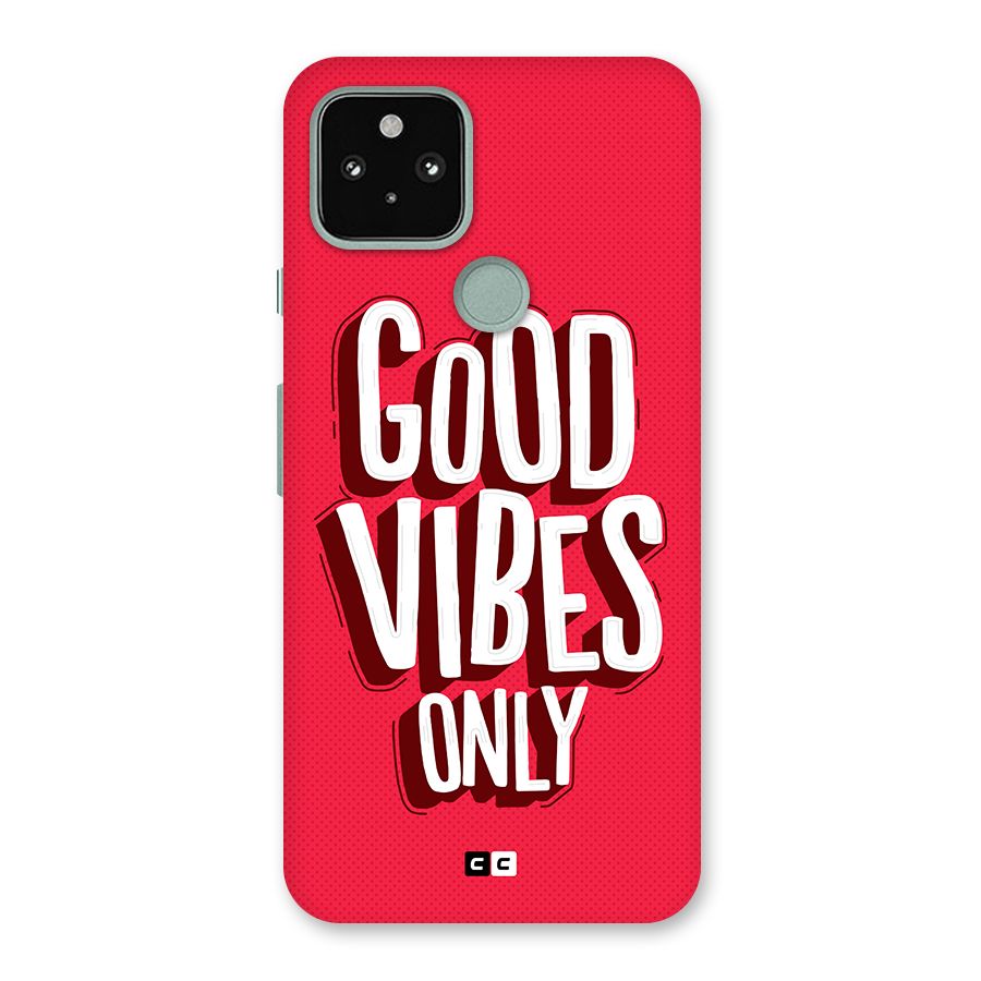 Good Vibes Only Pop Art Back Case for Google Pixel 5