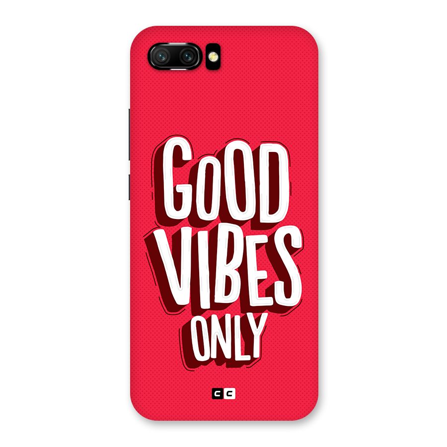 Good Vibes Only Pop Art Back Case for Honor 10