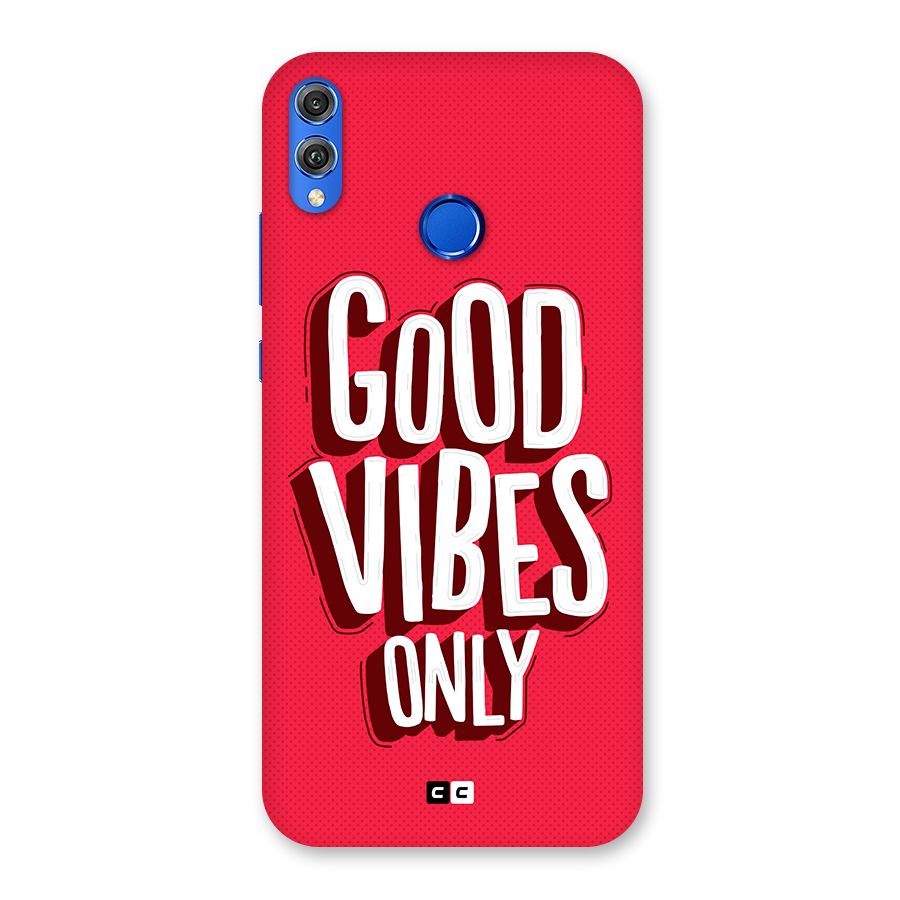 Good Vibes Only Pop Art Back Case for Honor 8X