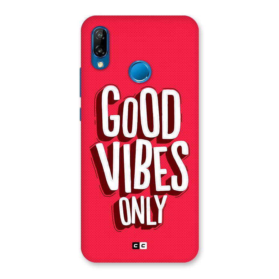 Good Vibes Only Pop Art Back Case for Huawei P20 Lite