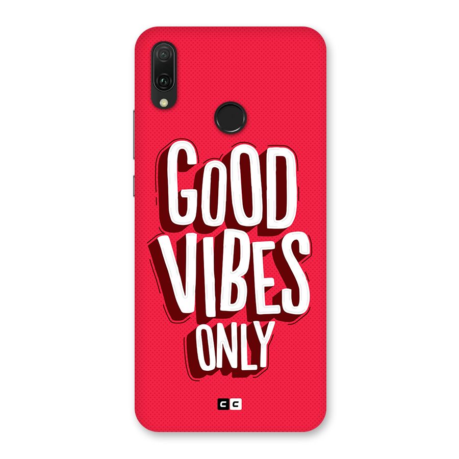 Good Vibes Only Pop Art Back Case for Huawei Y9 (2019)