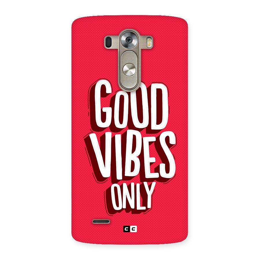 Good Vibes Only Pop Art Back Case for LG G3