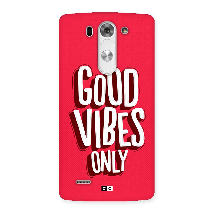Good Vibes Only Pop Art Back Case for LG G3 Beat