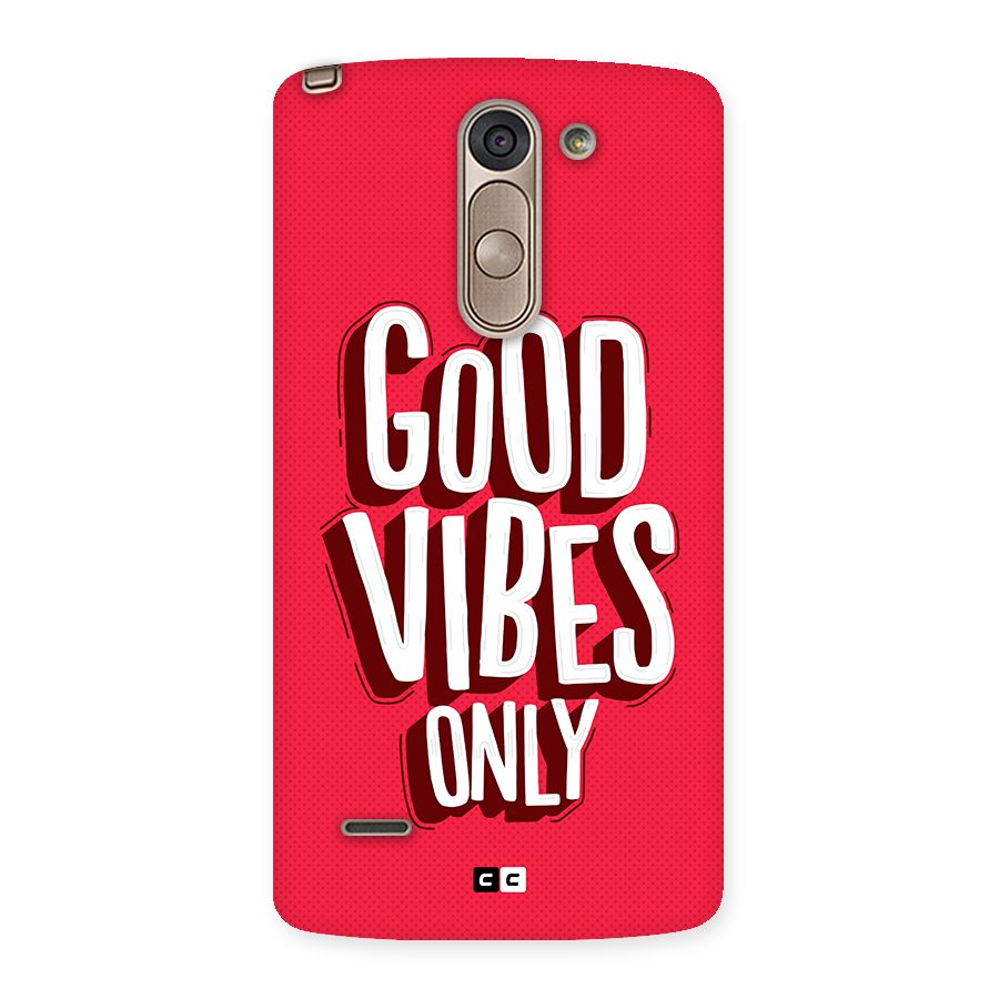Good Vibes Only Pop Art Back Case for LG G3 Stylus