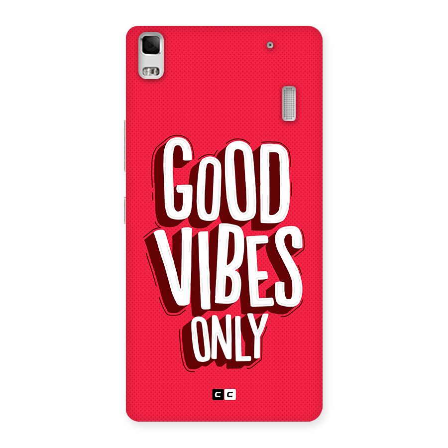 Good Vibes Only Pop Art Back Case for Lenovo A7000