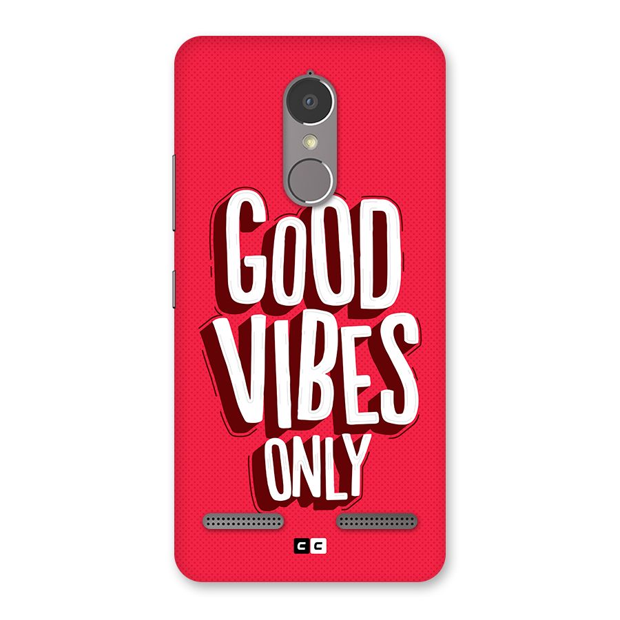 Good Vibes Only Pop Art Back Case for Lenovo K6