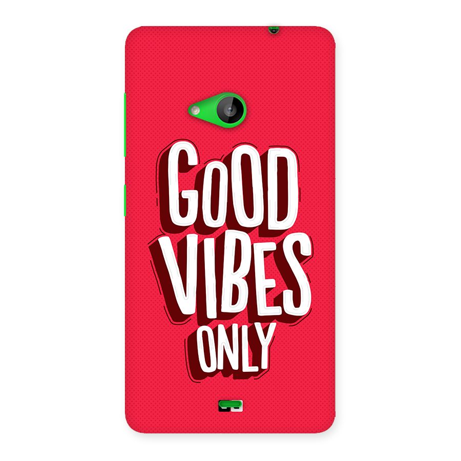 Good Vibes Only Pop Art Back Case for Lumia 535