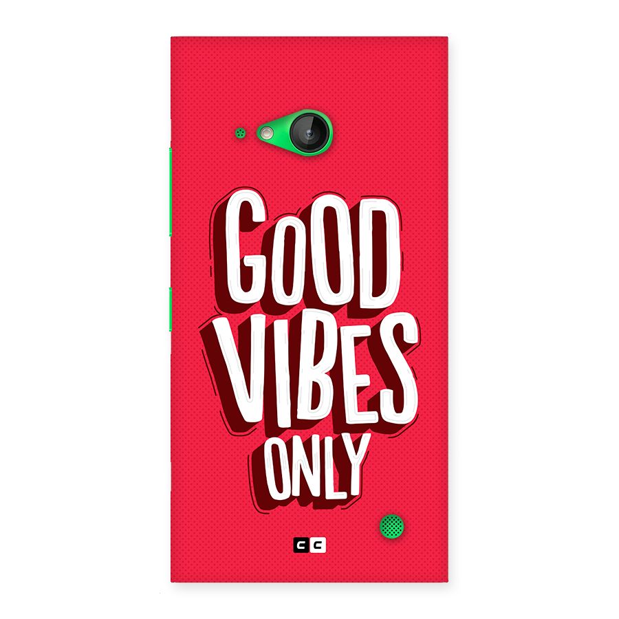 Good Vibes Only Pop Art Back Case for Lumia 730