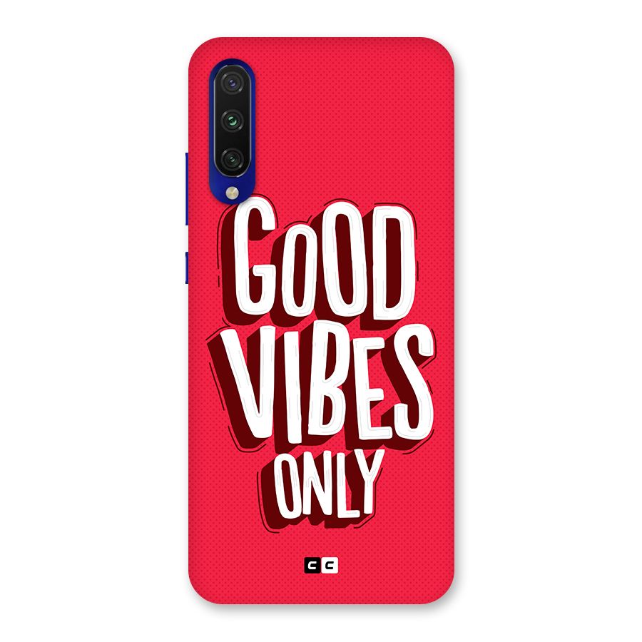 Good Vibes Only Pop Art Back Case for Mi A3