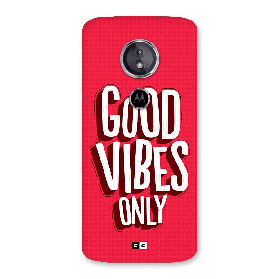 Good Vibes Only Pop Art Back Case for Moto E5
