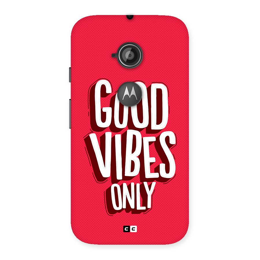 Good Vibes Only Pop Art Back Case for Moto E 2nd Gen