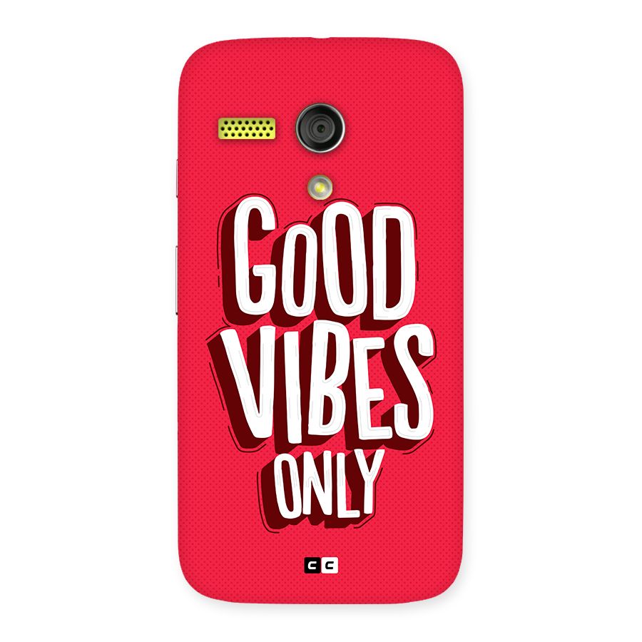 Good Vibes Only Pop Art Back Case for Moto G