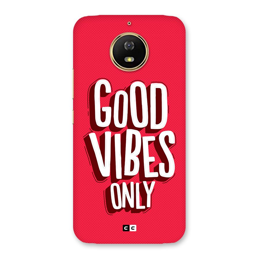 Good Vibes Only Pop Art Back Case for Moto G5s