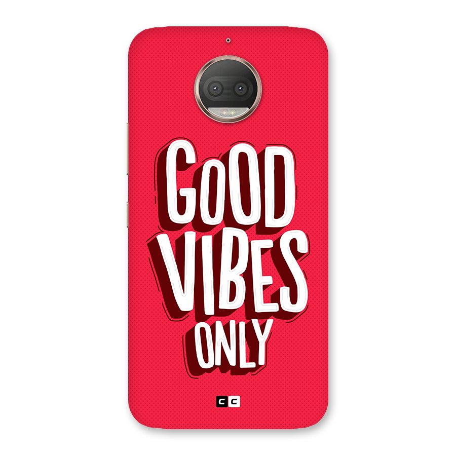 Good Vibes Only Pop Art Back Case for Moto G5s Plus