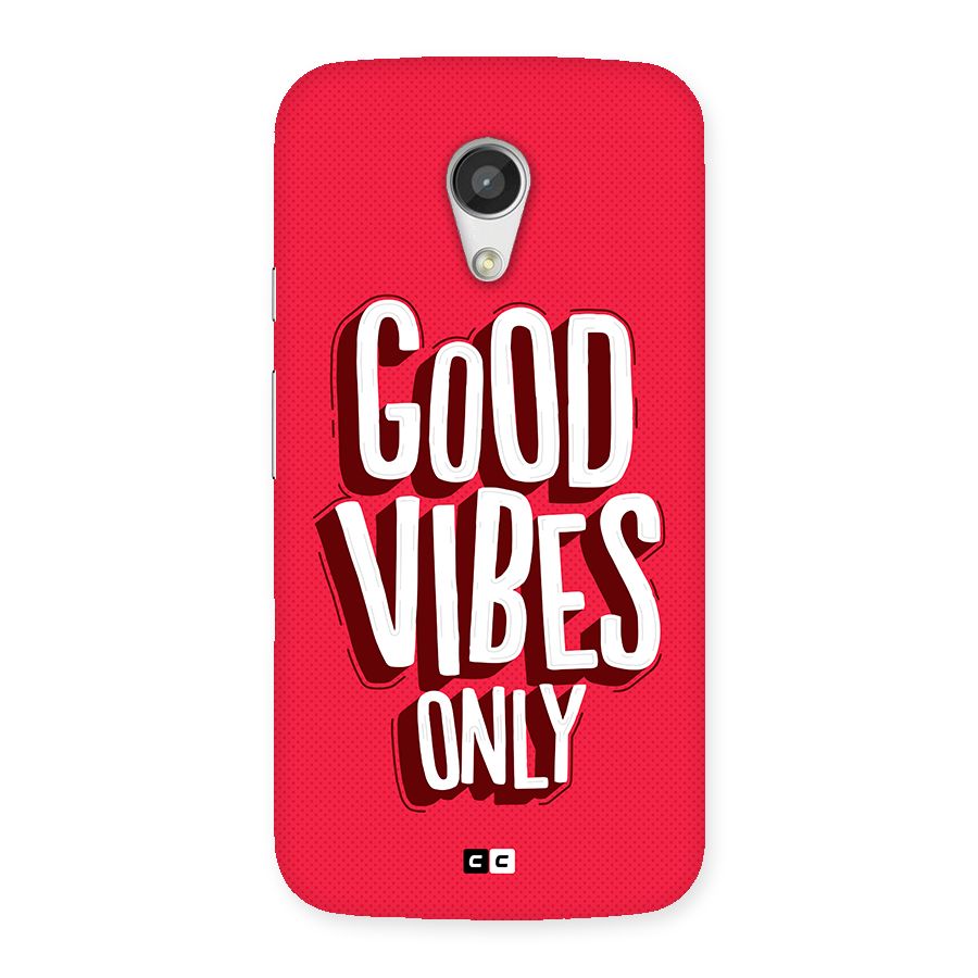 Good Vibes Only Pop Art Back Case for Moto G 2nd Gen