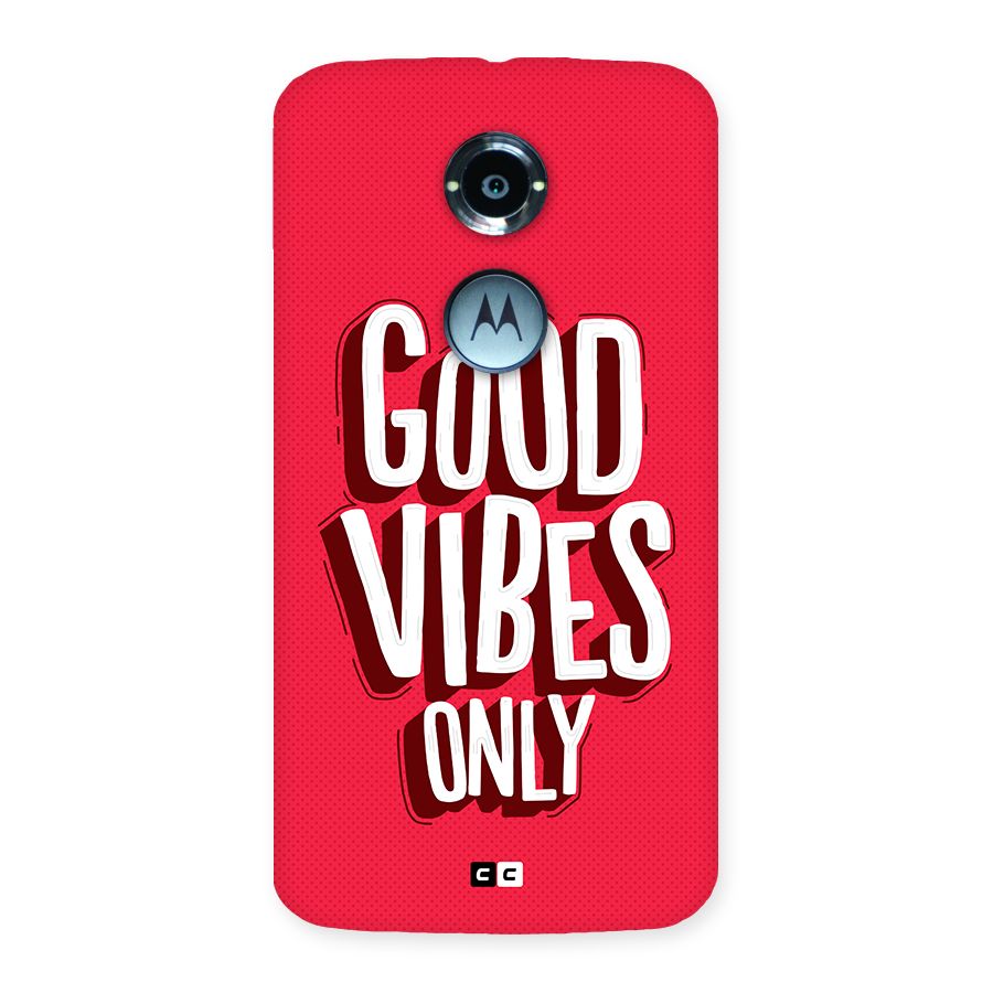 Good Vibes Only Pop Art Back Case for Moto X2