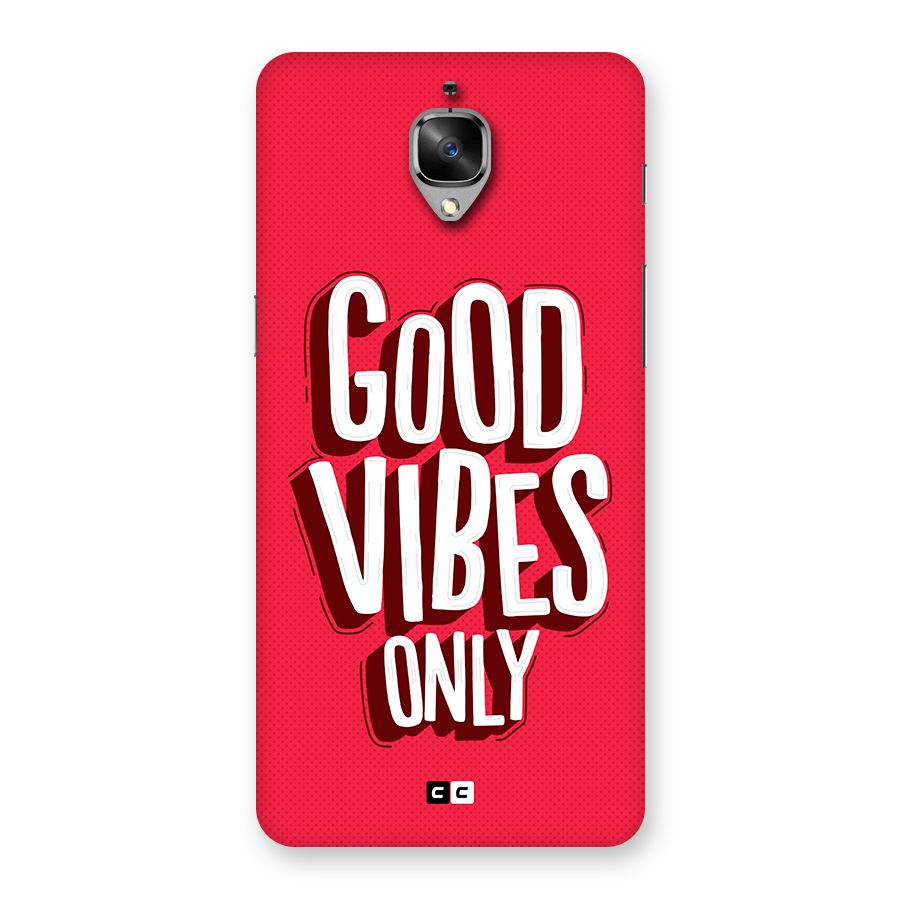 Good Vibes Only Pop Art Back Case for OnePlus 3