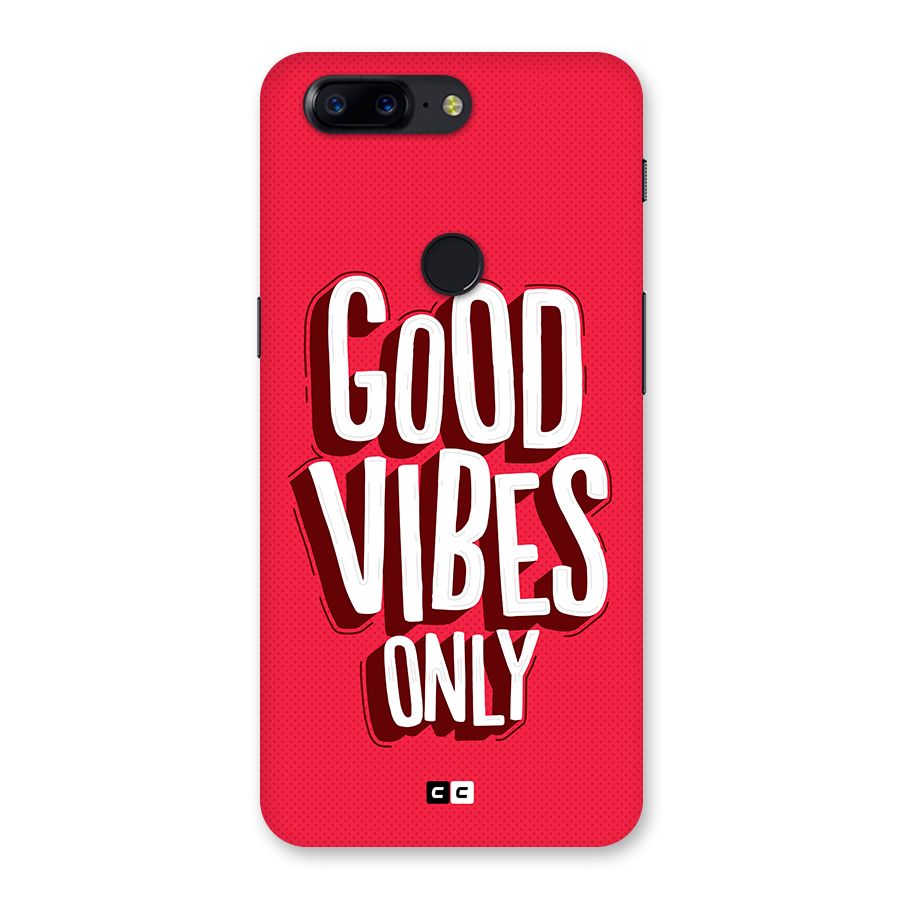 Good Vibes Only Pop Art Back Case for OnePlus 5T