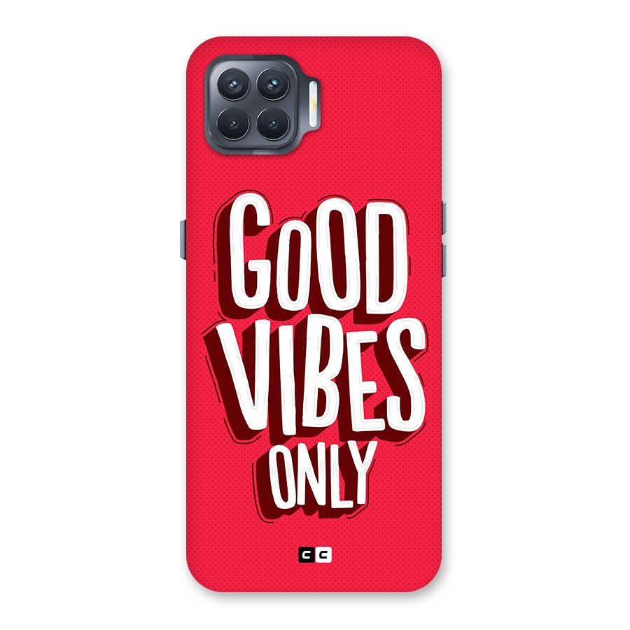 Good Vibes Only Pop Art Back Case for Oppo F17 Pro