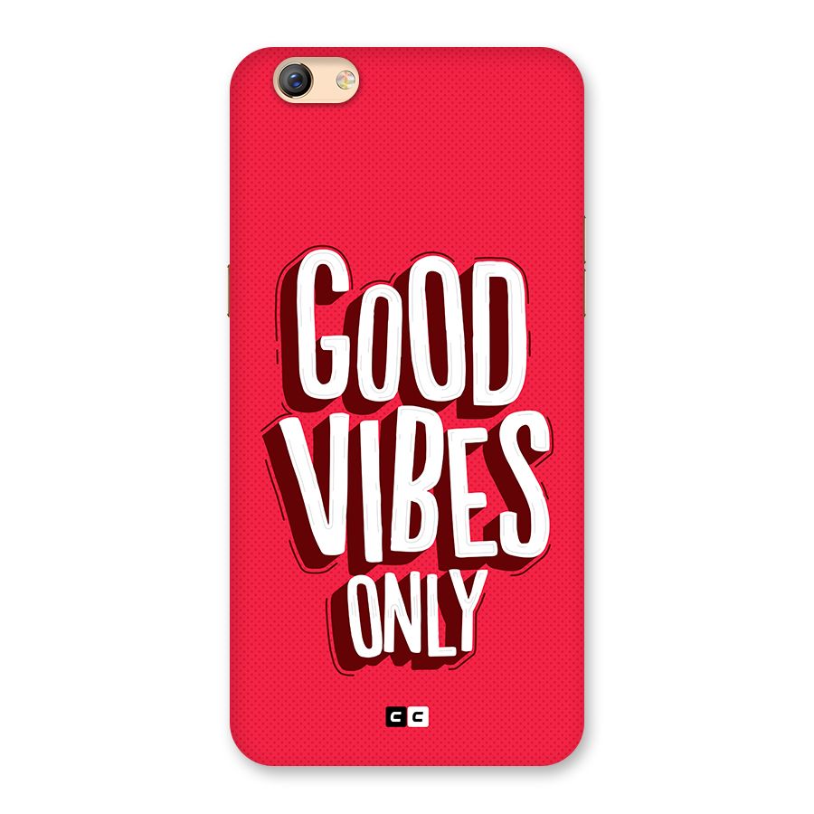 Good Vibes Only Pop Art Back Case for Oppo F3 Plus