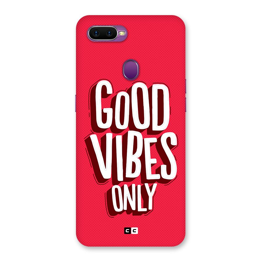 Good Vibes Only Pop Art Back Case for Oppo F9