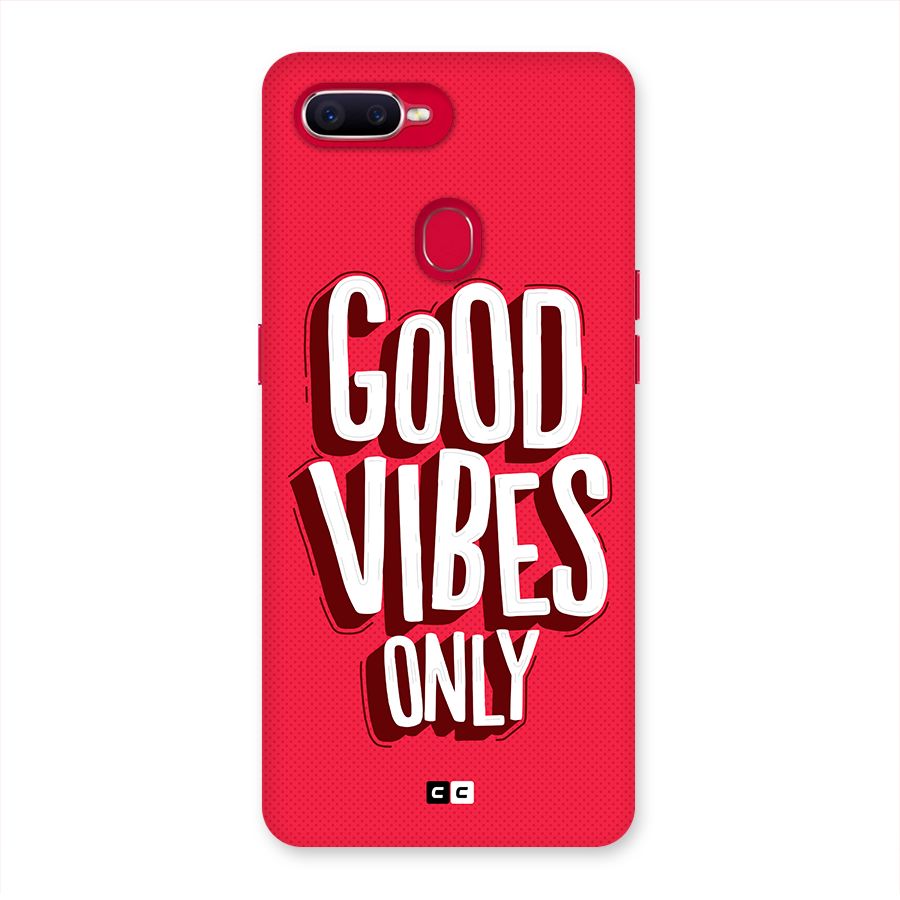 Good Vibes Only Pop Art Back Case for Oppo F9 Pro