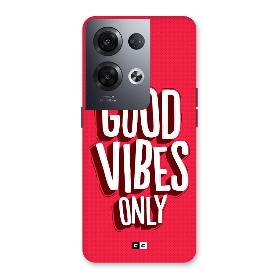 Good Vibes Only Pop Art Back Case for Oppo Reno8 Pro 5G
