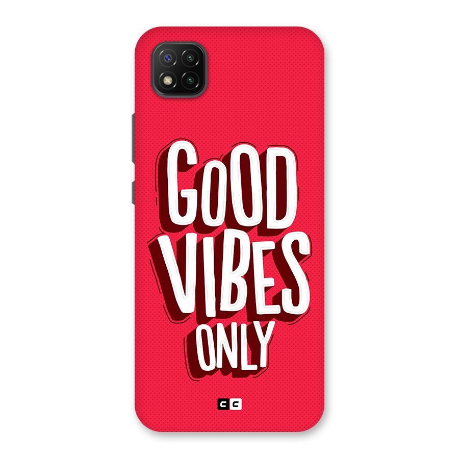 Good Vibes Only Pop Art Back Case for Poco C3