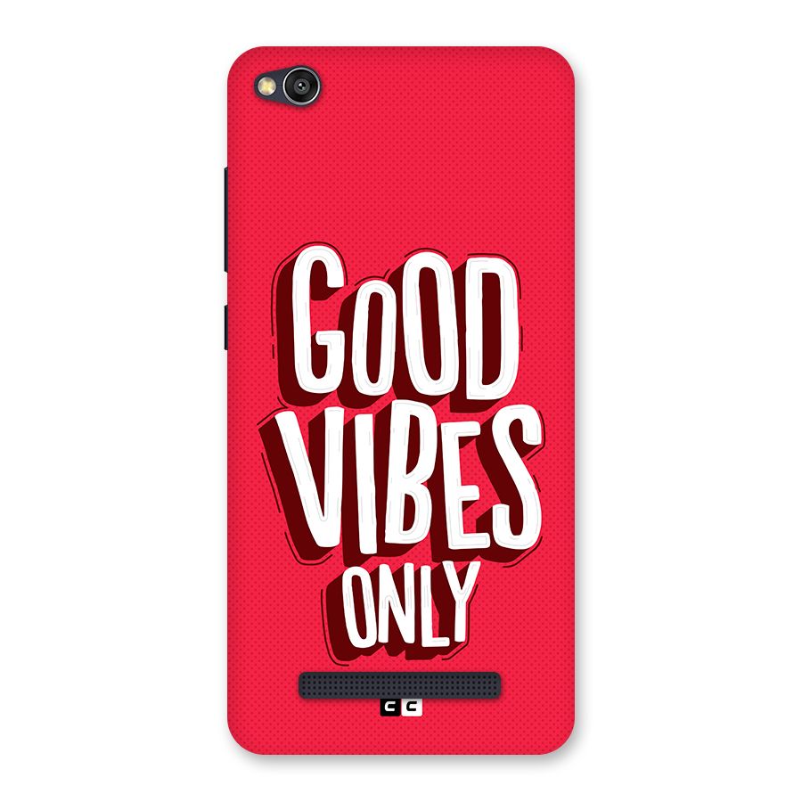 Good Vibes Only Pop Art Back Case for Redmi 4A