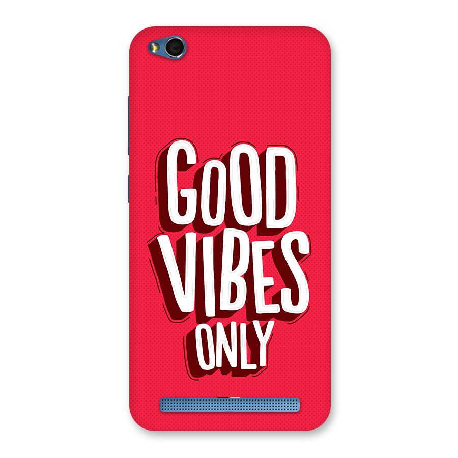 Good Vibes Only Pop Art Back Case for Redmi 5A