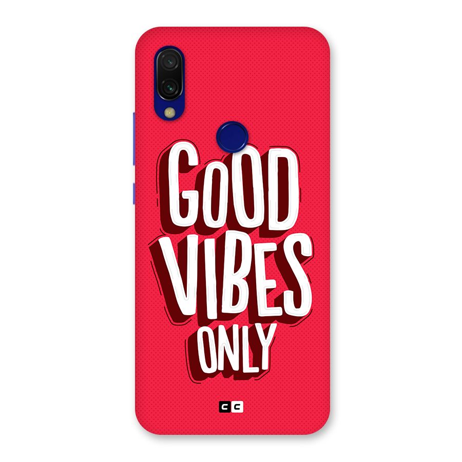 Good Vibes Only Pop Art Back Case for Redmi 7