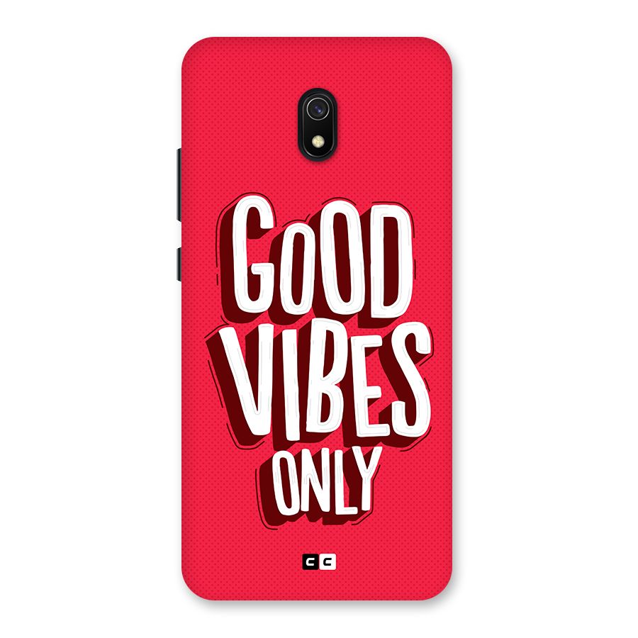 Good Vibes Only Pop Art Back Case for Redmi 8A