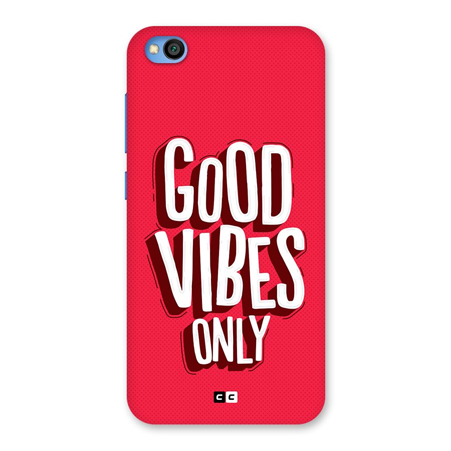 Good Vibes Only Pop Art Back Case for Redmi Go