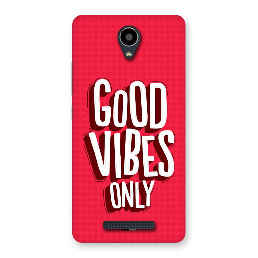 Good Vibes Only Pop Art Back Case for Redmi Note 2