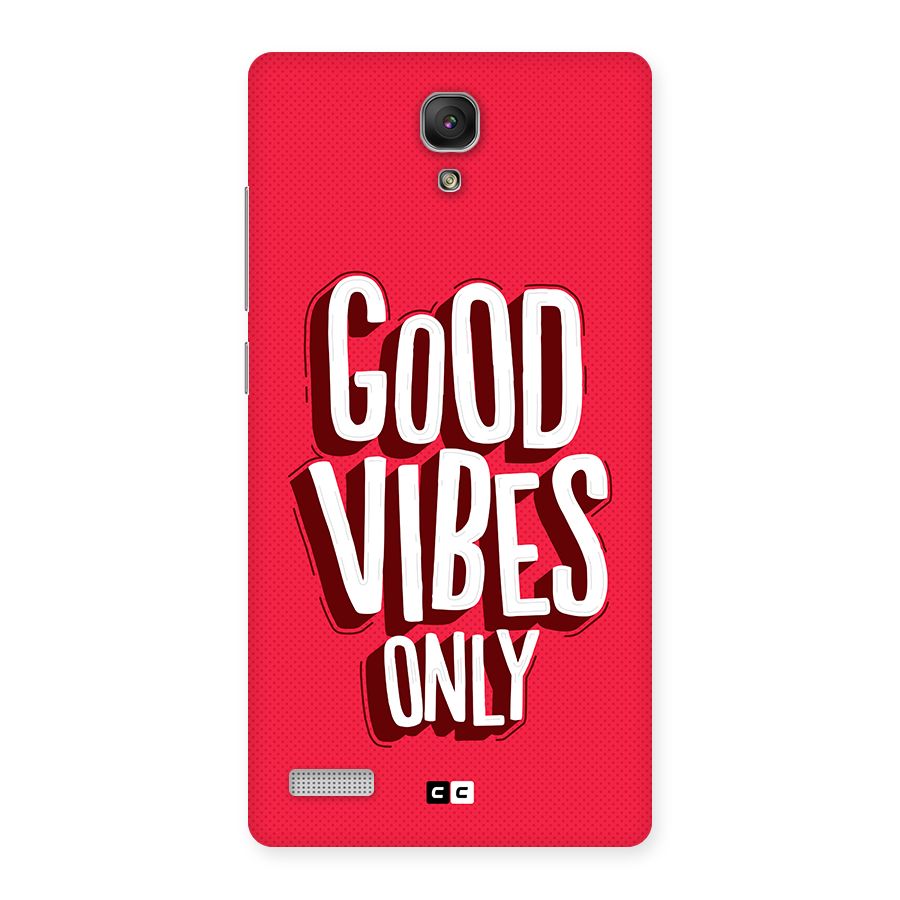 Good Vibes Only Pop Art Back Case for Redmi Note 4